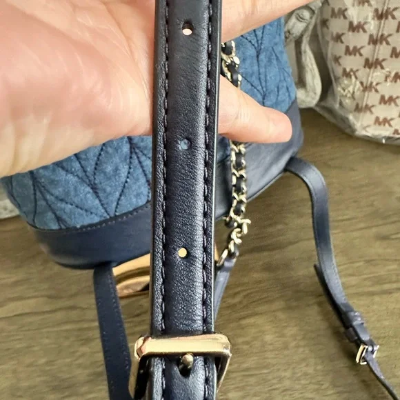 Kate Spade New York Denim Quilted Briar Backpack - EUC - Picture 3 of 10